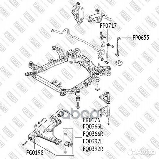 Опора шаровая FK0176 fixar