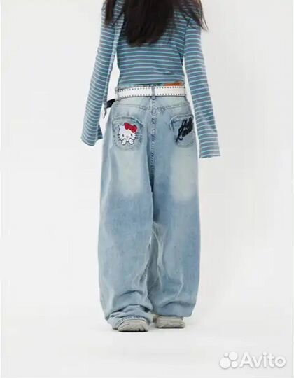 Широкие джинсы y2k sk8