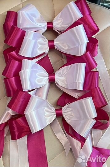 Свадебные банты на машину