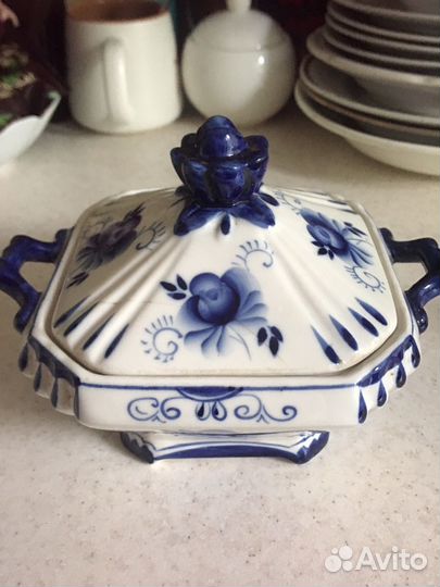 Шкатулка Гжель СССР