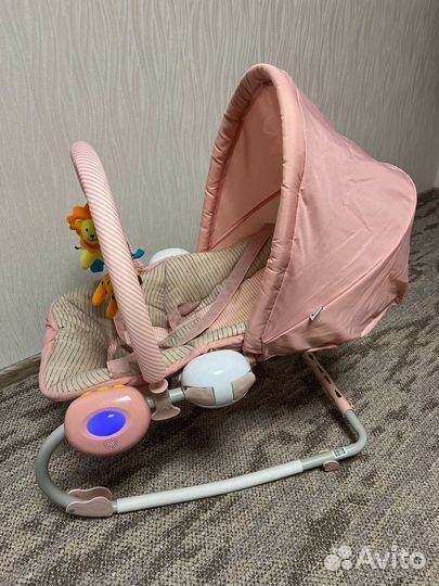 Шезлонг для новорожденных с виброукачиванием