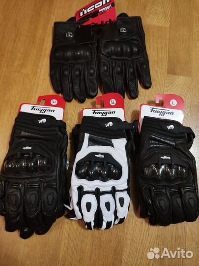Мотоперчатки кожаные