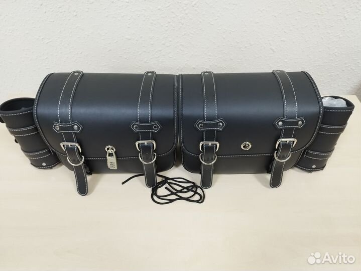 Боковые мотосумки - искусственная кожа. Новые