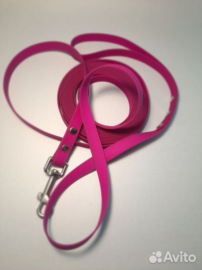 Биотановый поводок фиолетовый 3 м (ширина 15мм)