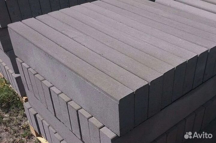 Камень для газона бордюрный