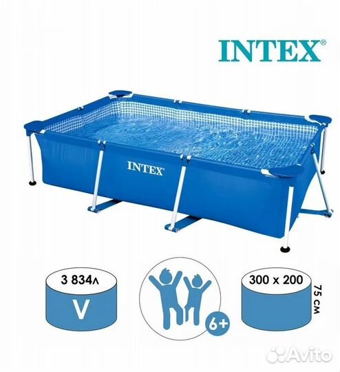 Бассейн каркасный Интекс