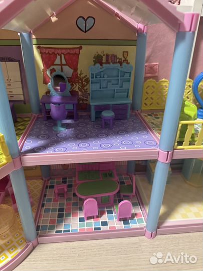 Кукольный домик с мебелью новый