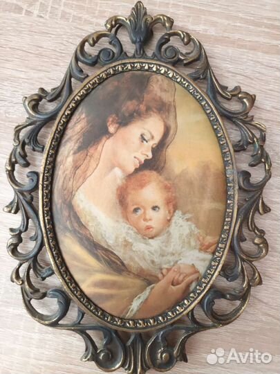 Панно настенное шёлкография. Бронза