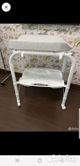 Детская ванночка с пеленальным столиком