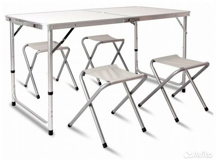 Стол туристический складной + 4 стула