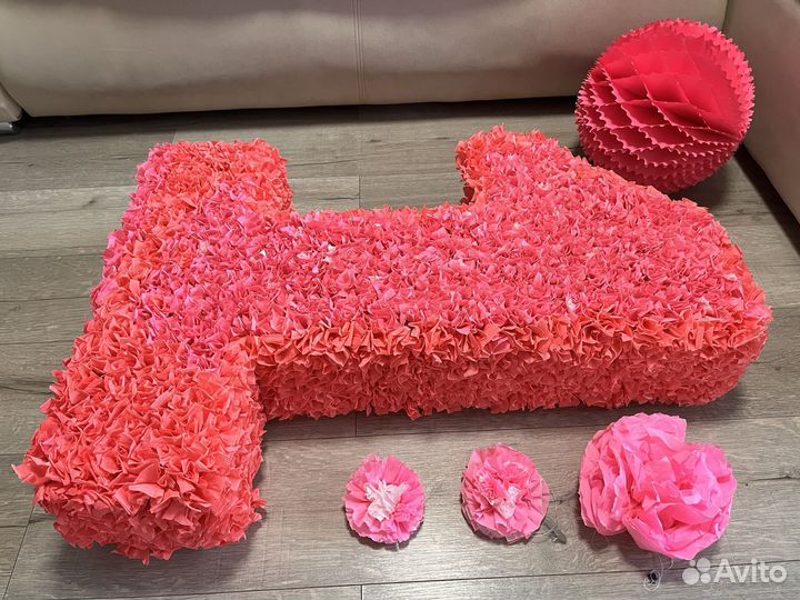 Цифра 1 на годик девочке