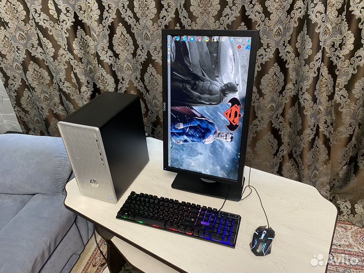 Игровой пк i3-8100/ddr/1050 полный комплект