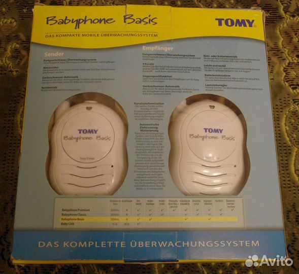 Радионяня Tomy Babyphone Basis