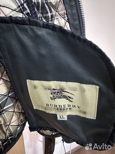 Куртка натуральная кожа Burberry