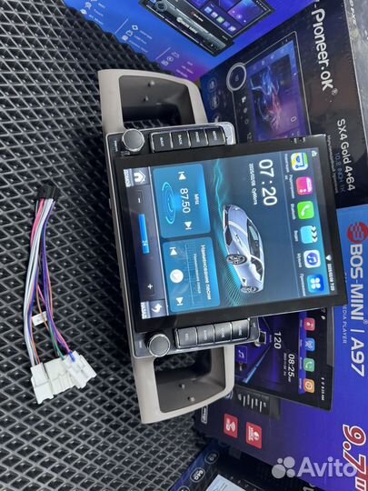 Магнитола android tesla на toyota corolla 120