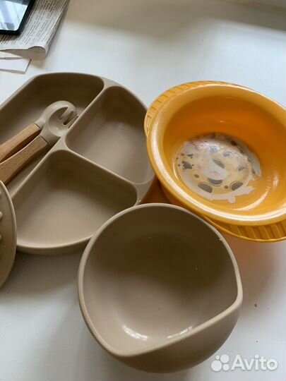 Детская посуда силиконовая