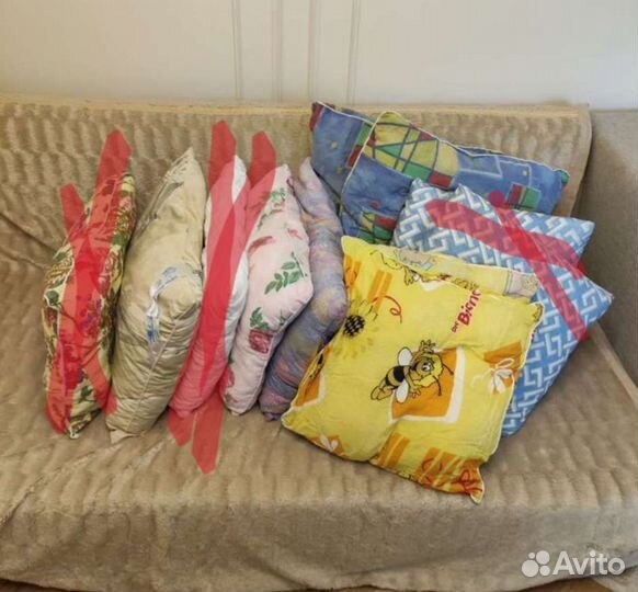Подушки, разные, несколько