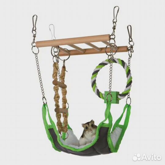 Подвесной мост с гамаком для грызунов
