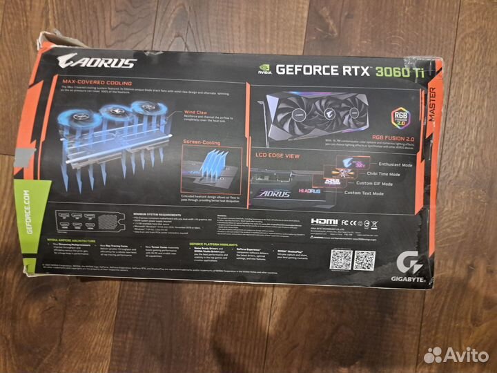 Видеокарта geforce rtx 3060 ti aorus