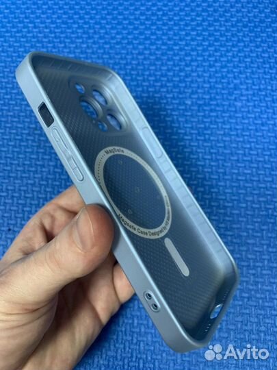 Чехол стеклянный Magsafe iPhone 13 Pro