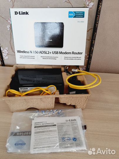 Модем роутер D- link DSL- 2650U