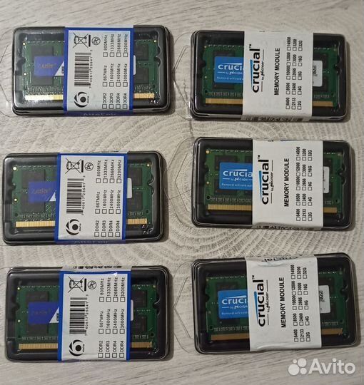 Оперативная память ddr3/3L для ноутбука