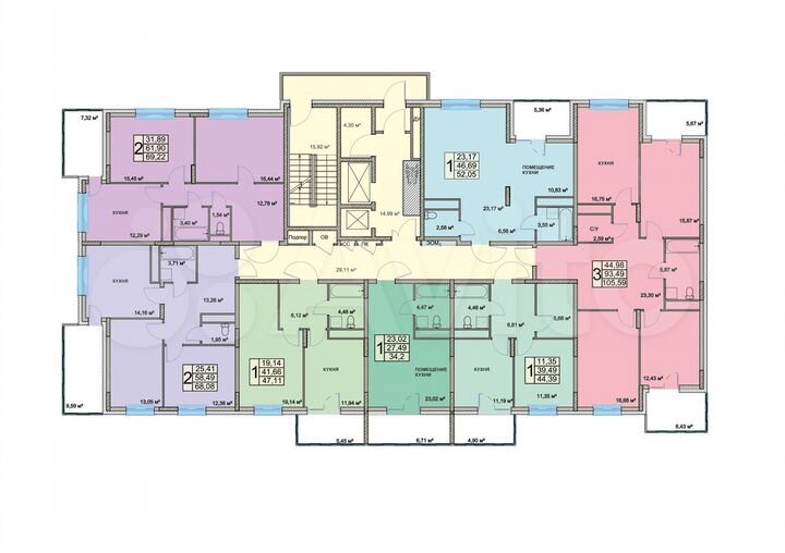 1-к. квартира, 52,1 м², 10/18 эт.