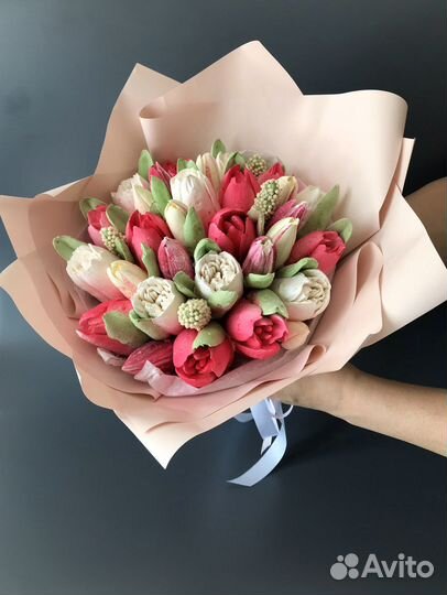 Сладкий букет из зефира