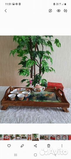 Сервиз и поднос