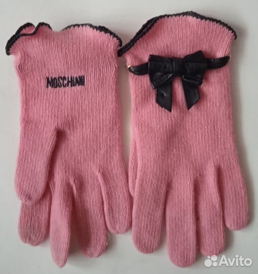 Оригинал перчатки Moschino кашемир в отл.сост