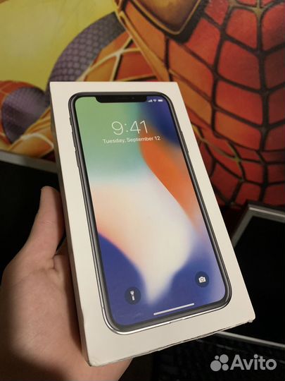 Коробка от iPhone х 256 gb silver
