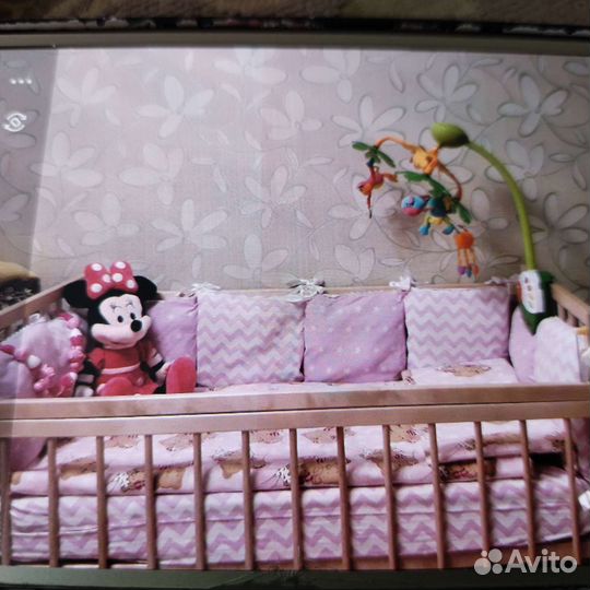 Бортики в детскую кроватку 12 подушек