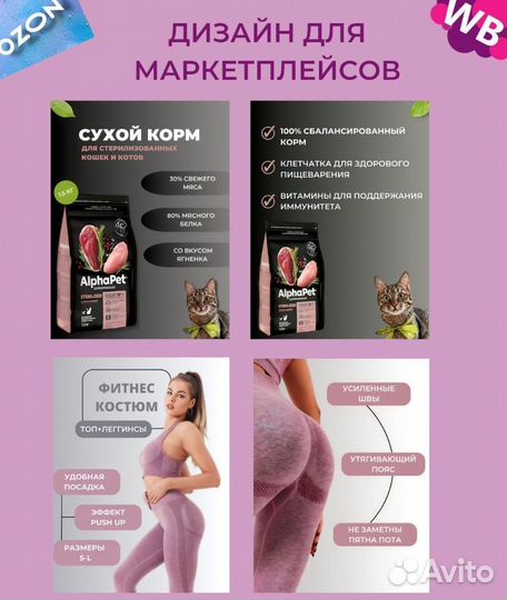 Инфографика для маркетплейсов wildberries ozon