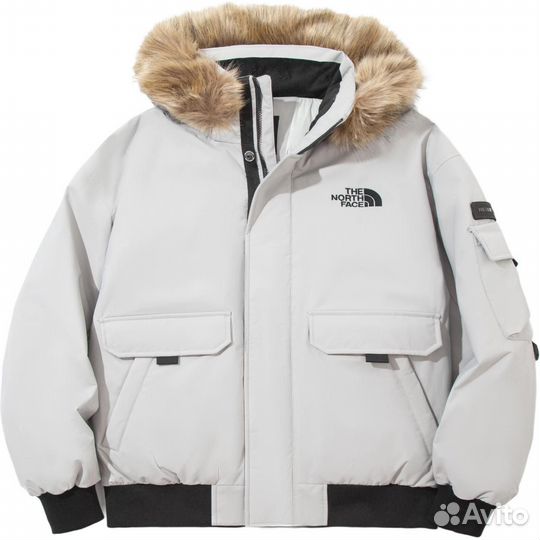 THE north face Down Jacket Unisex Silver (XL)(29)