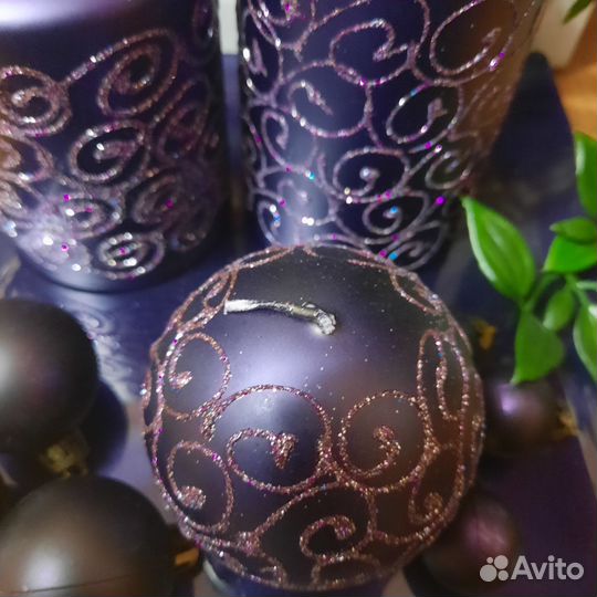 Свечи восковые большие