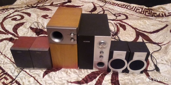 Колонки для компьютера с сабвуфером б/у