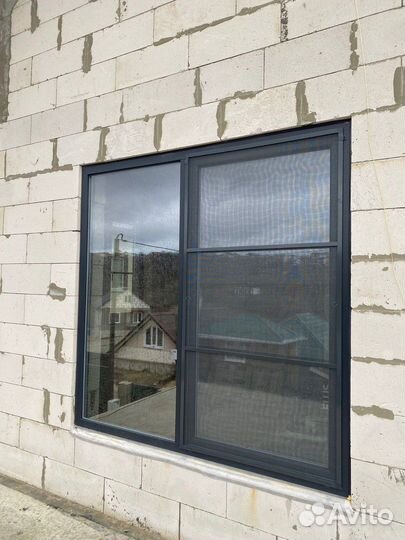 Пластиковые окна графит