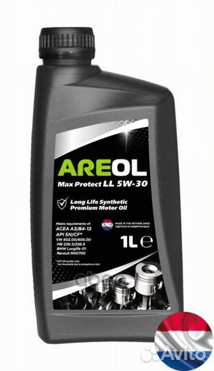 Areol Max Protect LL 5W-30 (1L) масло моторное