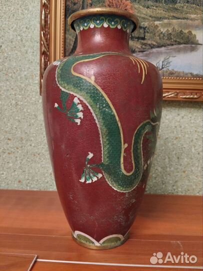 Ваза китай Клуазоне