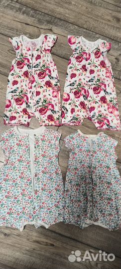 Вещи пакетом на двойняшек 74-80 размер