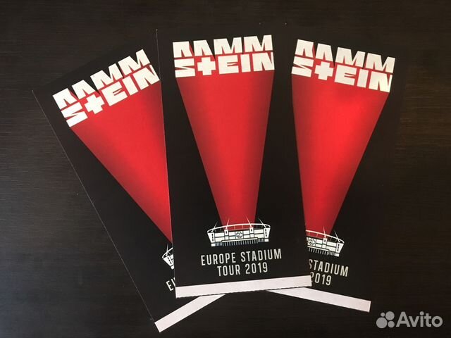 Билет концерт Rammstein под чехол. Фото билетов на концерт Rammstein.