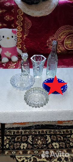 Посуда Ваза СССР Текстиль Цена за все