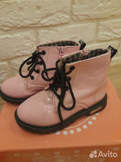 Ботинки лакированные для девочки (стелька 18,5 см)