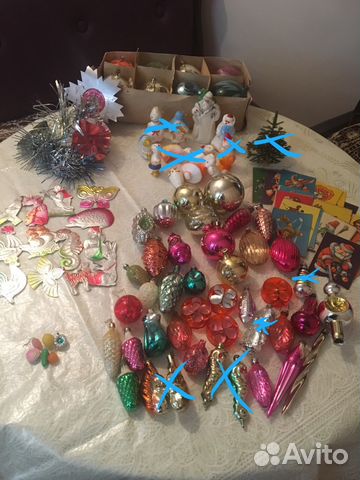 Товары ссср.Новогодние елочные игрушки и мишура