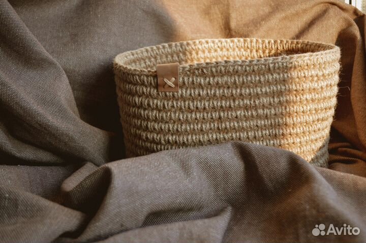 Корзина из джута