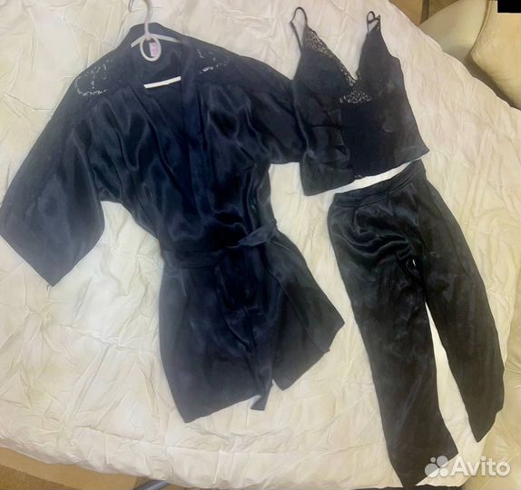 Халат женский шелковый