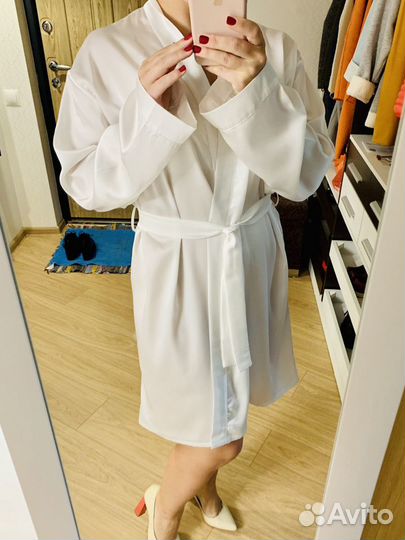 Халат женский шелковый