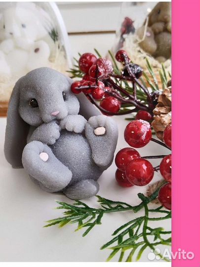 Мыло ручной работы зайка