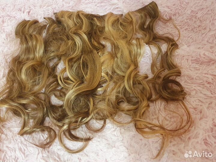 Волосы на заколках новые