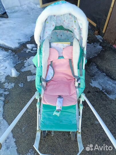 Детские санки коляска бу